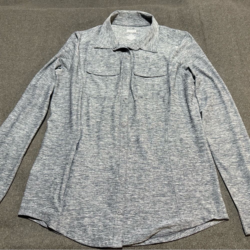 Gray Button-Up Shirt